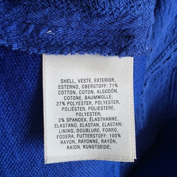 Maeve (Anthropologie) - Blue A-Line Mini Dress Scoop Neck Sleeveless - Size 4 - Picture 4 of 4